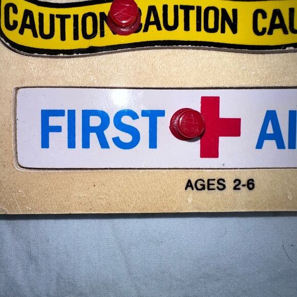 Vintage 1996 Small World Toys Safety Signs Wooden Puzzle Educational Tot #2541 - Picture 3 of 9